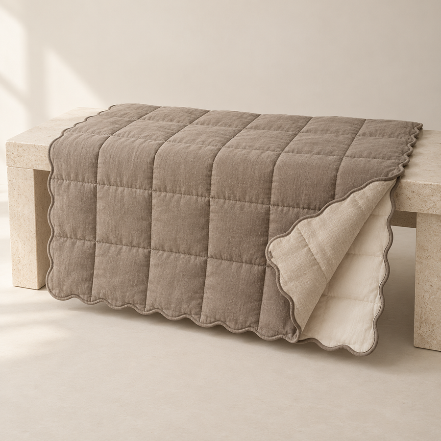 Washed Linen Sofa Throw