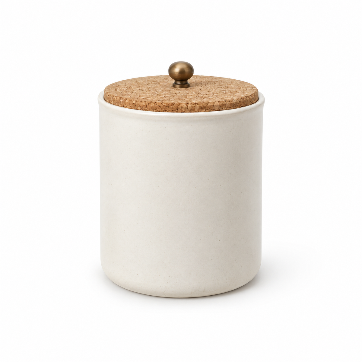 Stoneware Treat Canister on a clean white background
