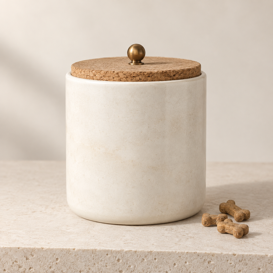 Stoneware Treat Canister